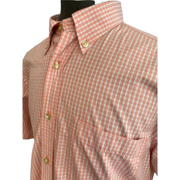 Large T Harris London Men's Pink Checked Button Down Shirt - Picture 2 of 5